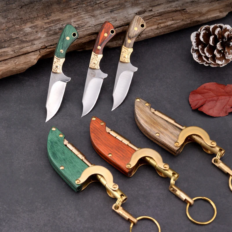 Creative Mini Fixed Blade Knife Keychain Portable Pocket Knives - Image 2