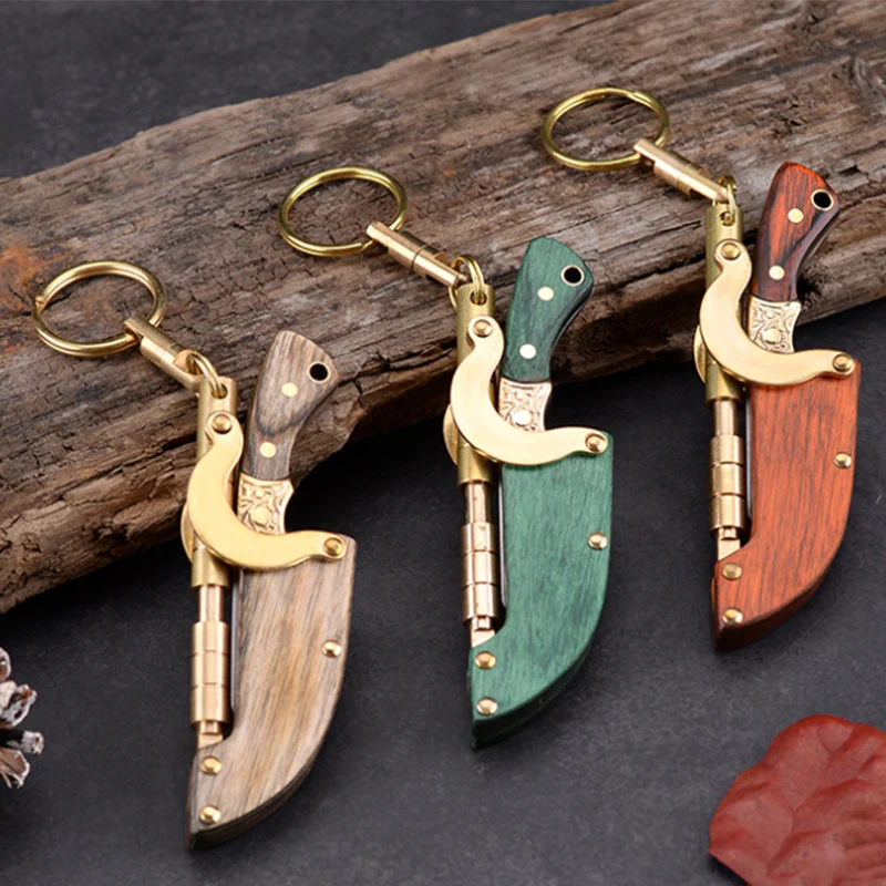 Creative Mini Fixed Blade Knife Keychain Portable Pocket Knives - Image 3