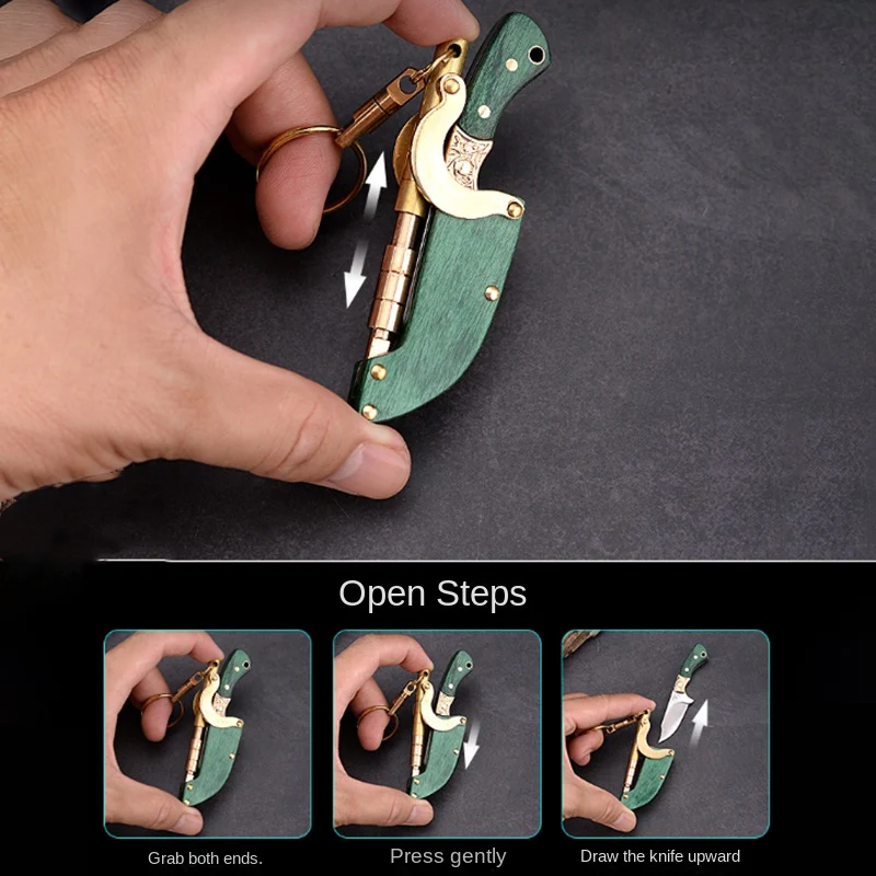 Creative Mini Fixed Blade Knife Keychain Portable Pocket Knives - Image 4