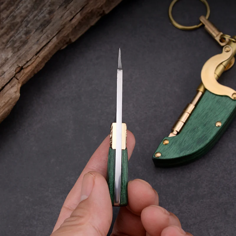Creative Mini Fixed Blade Knife Keychain Portable Pocket Knives - Image 7