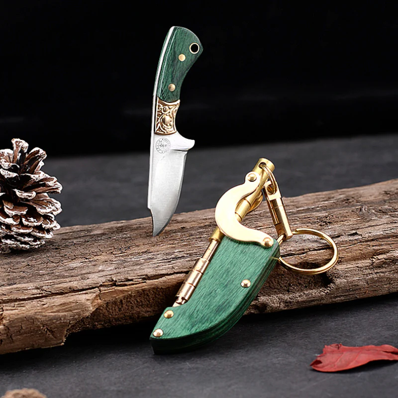 Creative Mini Fixed Blade Knife Keychain Portable Pocket Knives - Image 8