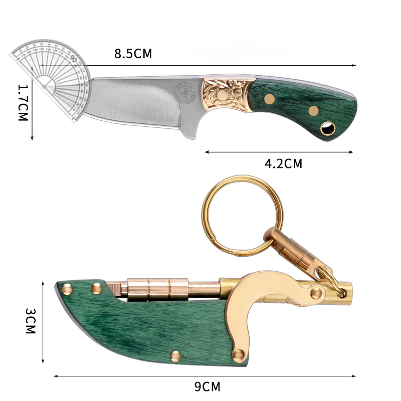 Creative Mini Fixed Blade Knife Keychain Portable Pocket Knives - Image 9