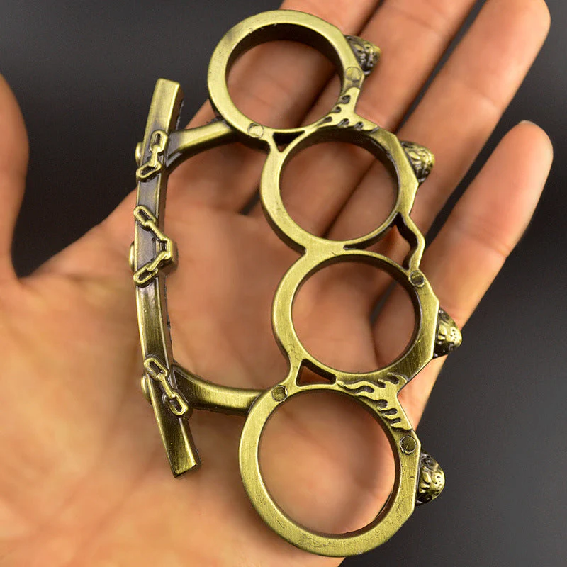 Creative Personalized Knuckle Duster Boxing Four Finger Buckle Defense Window Breaker Outdoor EDC Tool - Image 4