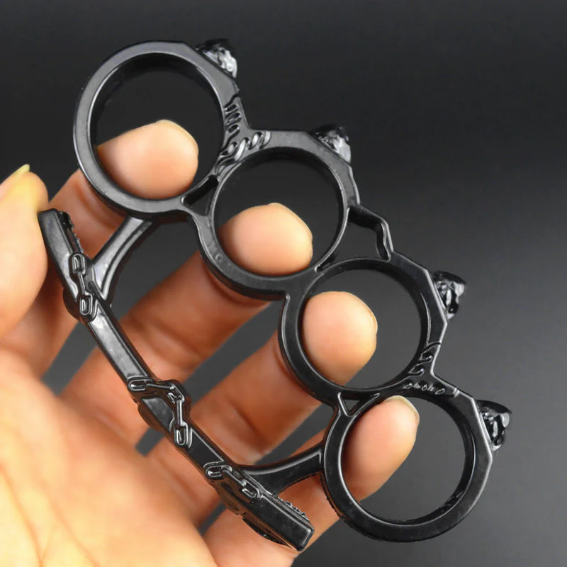 Creative Personalized Knuckle Duster Boxing Four Finger Buckle Defense Window Breaker Outdoor EDC Tool - Image 5