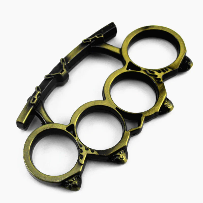 Creative Personalized Knuckle Duster Boxing Four Finger Buckle Defense Window Breaker Outdoor EDC Tool - Image 6