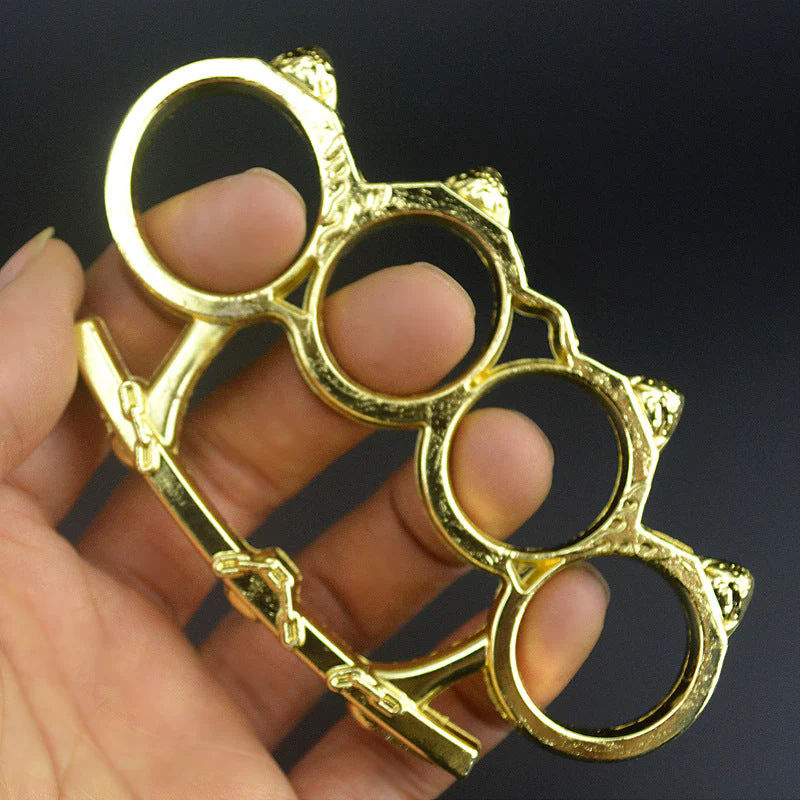 Creative Personalized Knuckle Duster Boxing Four Finger Buckle Defense Window Breaker Outdoor EDC Tool - Image 8
