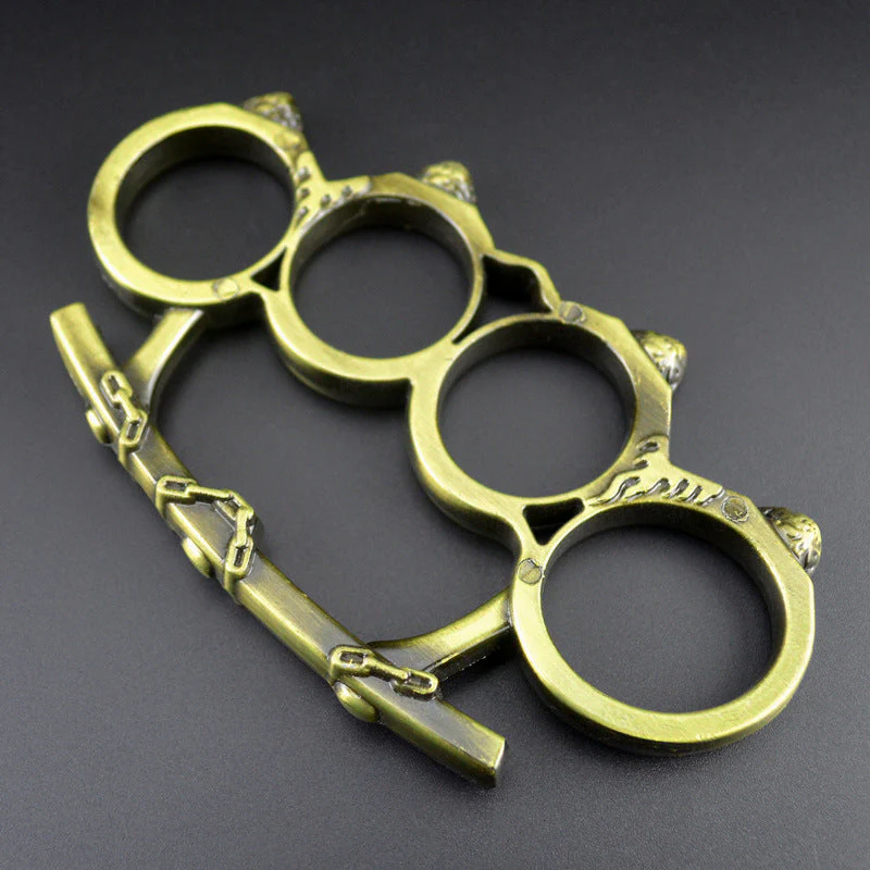 Creative Personalized Knuckle Duster Boxing Four Finger Buckle Defense Window Breaker Outdoor EDC Tool - Image 9