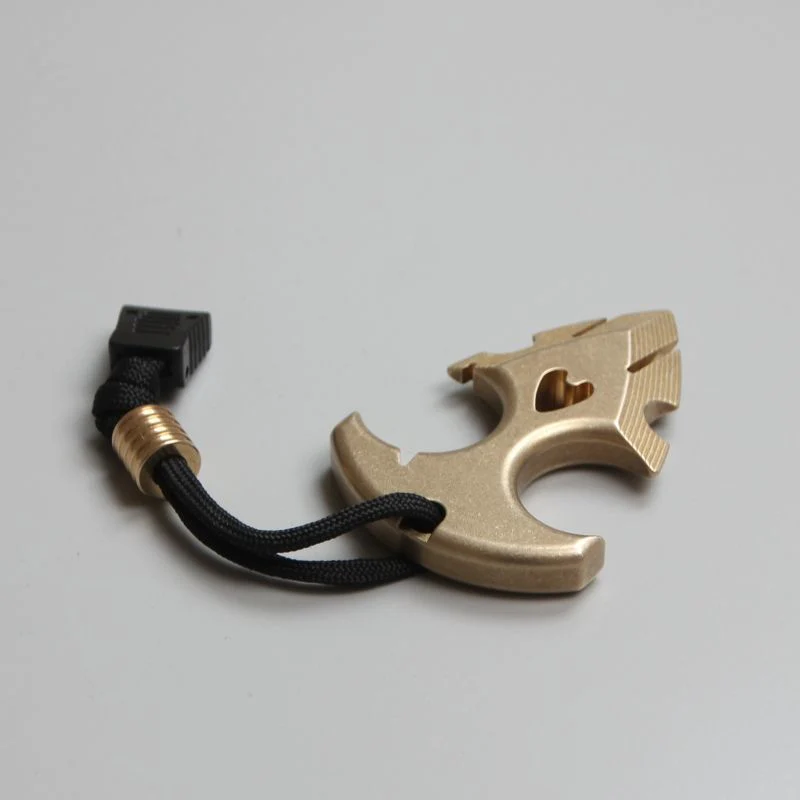 Doomsday Brass Knuckle Duster Hiking Self Defense EDC Pendant - Image 3