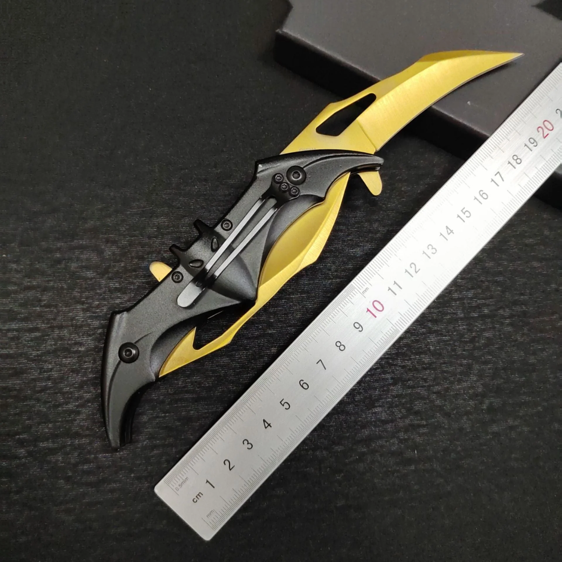 Double Blade Folding Bat Knife Outdoor Camping Hunting Defense Pocket Knives EDC Tool - Image 4