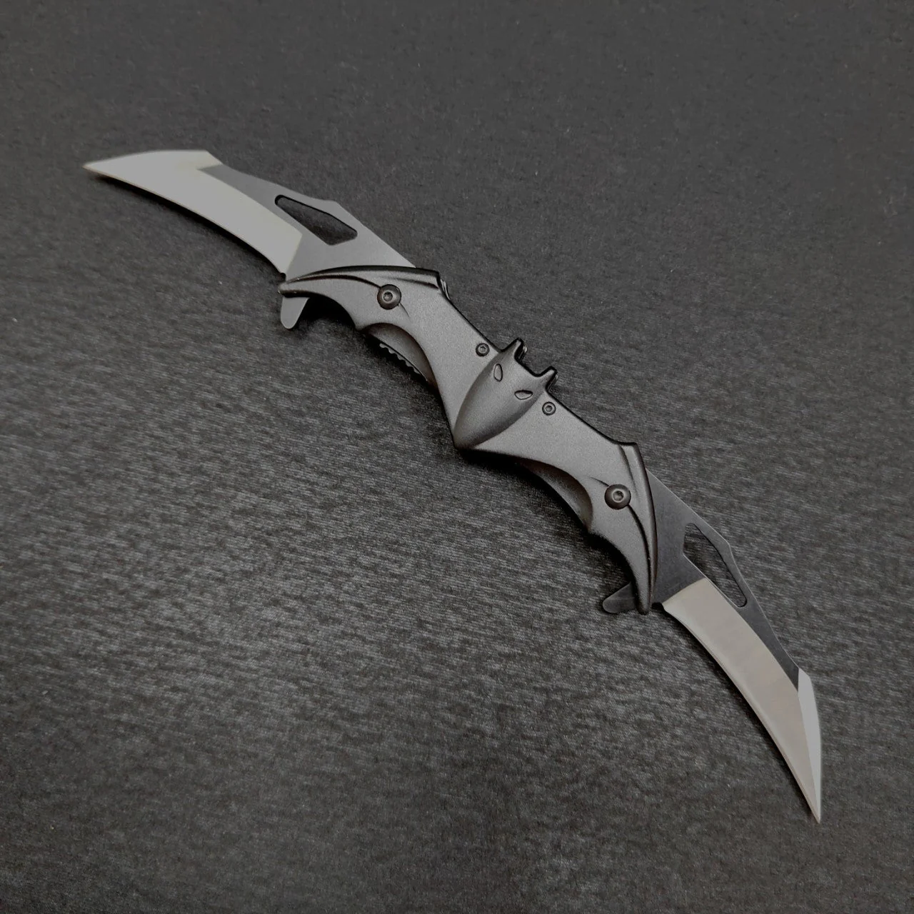 Double Blade Folding Bat Knife Outdoor Camping Hunting Defense Pocket Knives EDC Tool - Image 5