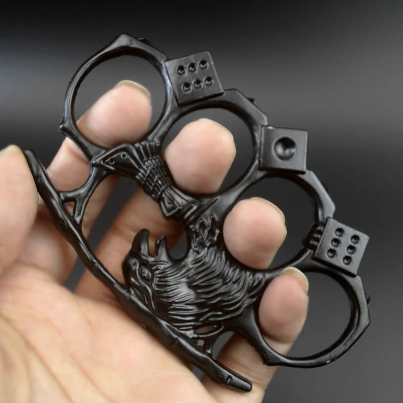 Eagle-Brass Knuckle Duster Boxing Four-finger Buckle Self-defense Window Breaker Outdoor Portable EDC Tool - Image 5