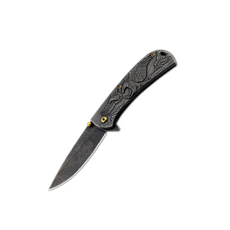 Embossed Pattern Folding Knife Outdoor Tactical Safety Knives - Image 11