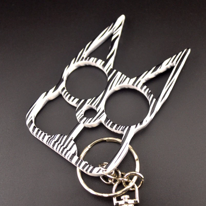 Fashion Cat Knuckle Duster Keychain EDC Self-defense Decoration - Image 7