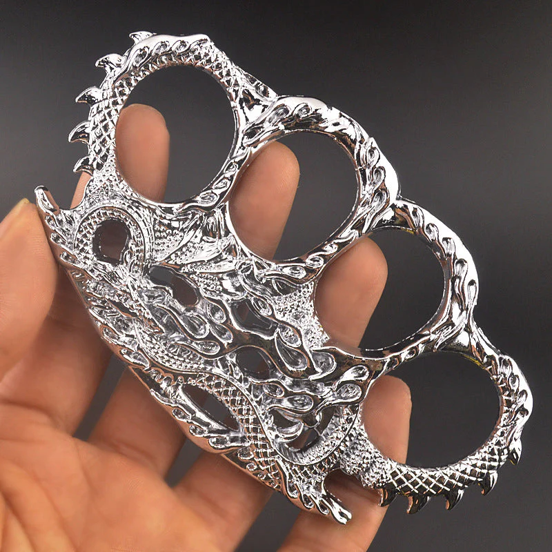 Fire Dragon - Knuckle Duster Boxing Four Finger Buckle Defense Window Breaker Outdoor EDC Tool - Image 8