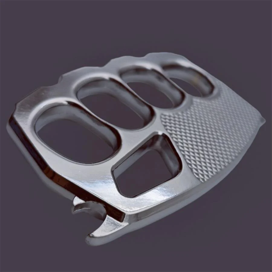 Four Finger Broken Window Brass Knuckle Duster - Image 9