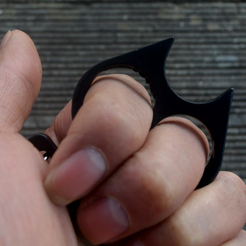 Fox Multifunctional Knuckle Duster Boxing Self Defense Two Finger Buckle Window Breaker Outdoor Camping EDC Tool - Image 3