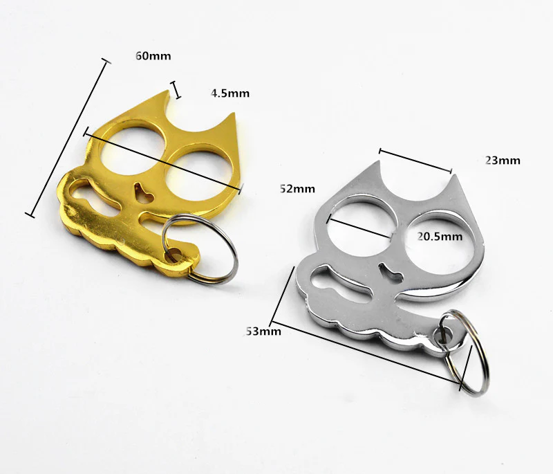 Fox Multifunctional Knuckle Duster Boxing Self Defense Two Finger Buckle Window Breaker Outdoor Camping EDC Tool - Image 5