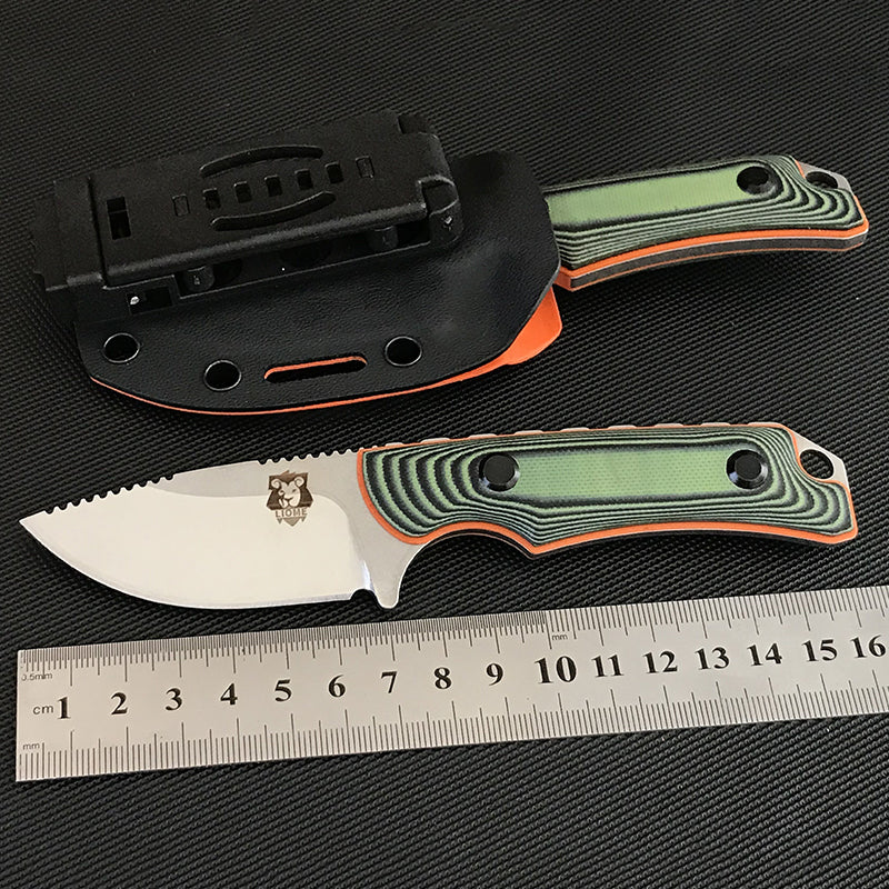 G10 Handle Liome 15017 Tactical Fixed Knife Outdoor Hunting Straight Knives EDC Defense Tool - Image 8