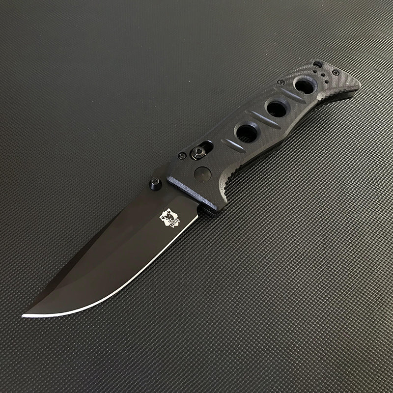 G10 Handle Liome 273 Folding Knife Stone Washing Blade Outdoor Camping Survival Pocket Knives - Image 10