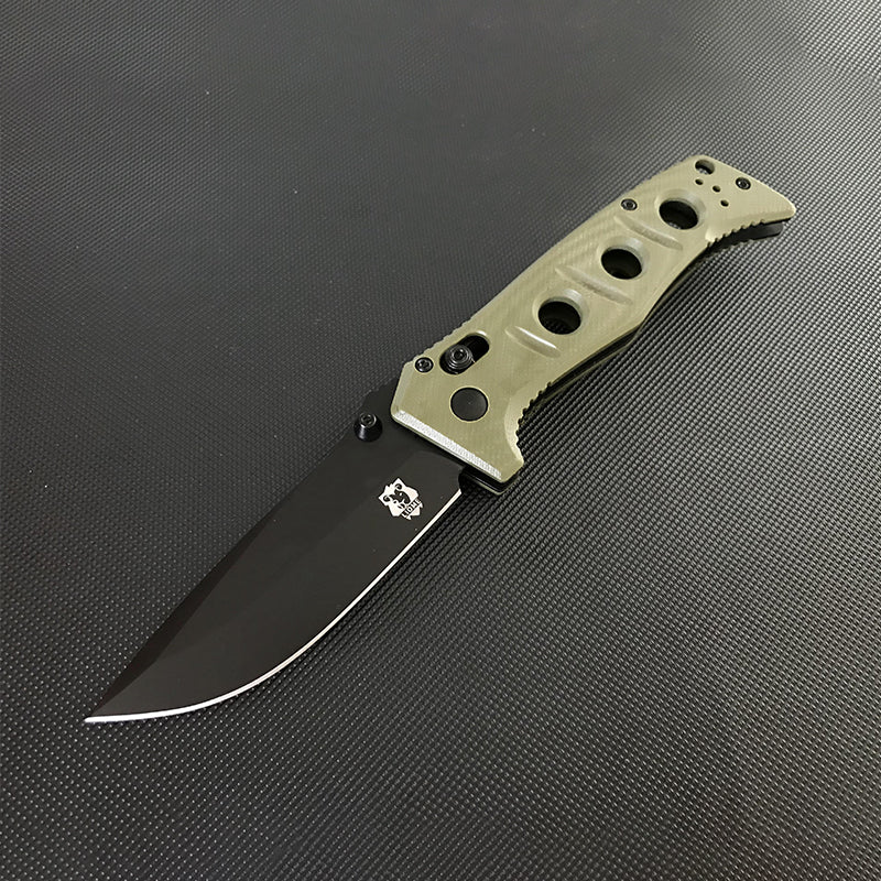 G10 Handle Liome 273 Folding Knife Stone Washing Blade Outdoor Camping Survival Pocket Knives - Image 12