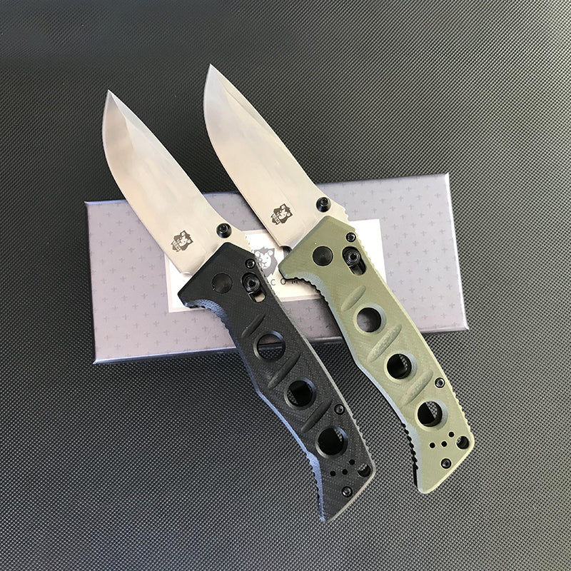 G10 Handle Liome 273 Folding Knife Stone Washing Blade Outdoor Camping Survival Pocket Knives - Image 3