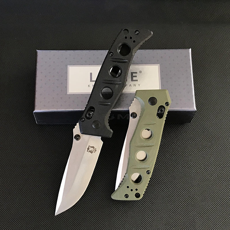G10 Handle Liome 273 Folding Knife Stone Washing Blade Outdoor Camping Survival Pocket Knives - Image 4