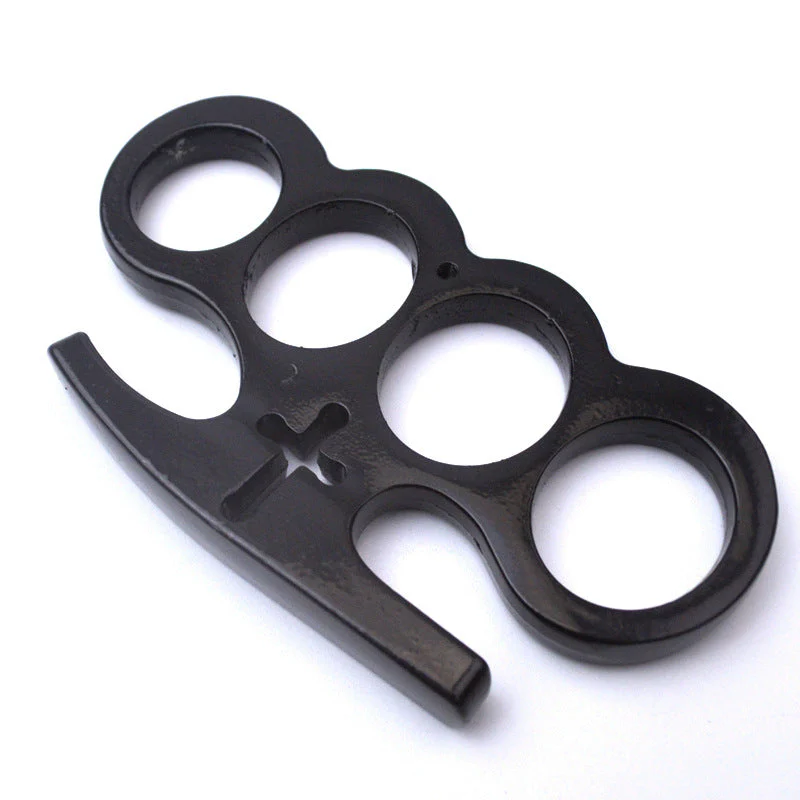 God - Brass Knuckle Duster Boxing Four Finger Buckle Defense Window Breaker Outdoor EDC Tool - Image 8