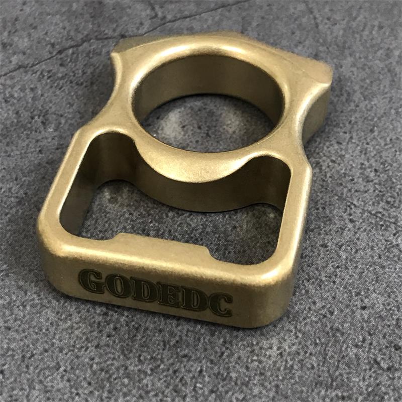 GODEDC Bottle Opening Brass Knuckle Duster EDC Gadget - Image 7