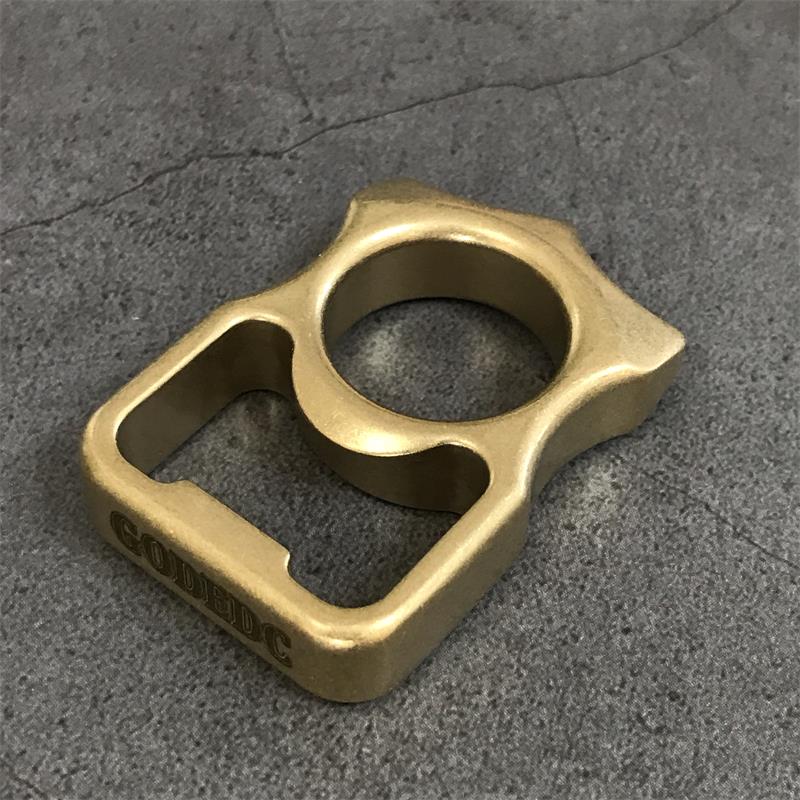GODEDC Bottle Opening Brass Knuckle Duster EDC Gadget - Image 8