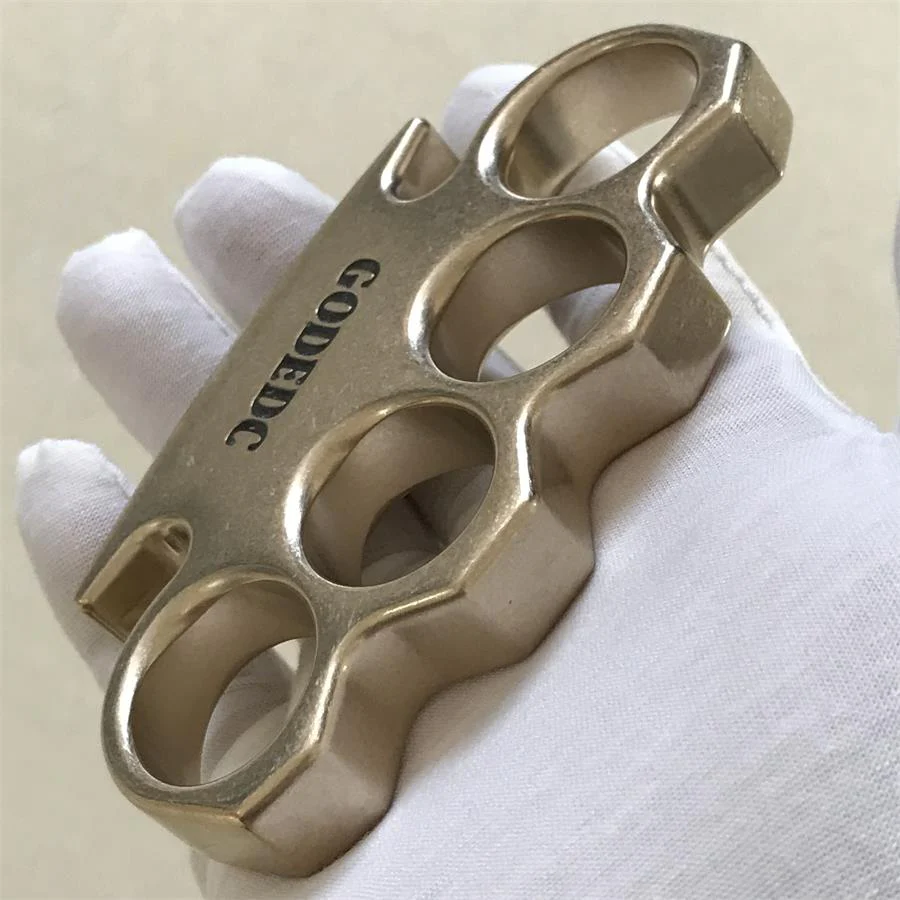 GODEDC Classic Stonewashed Brass Knuckle Duster - Image 4
