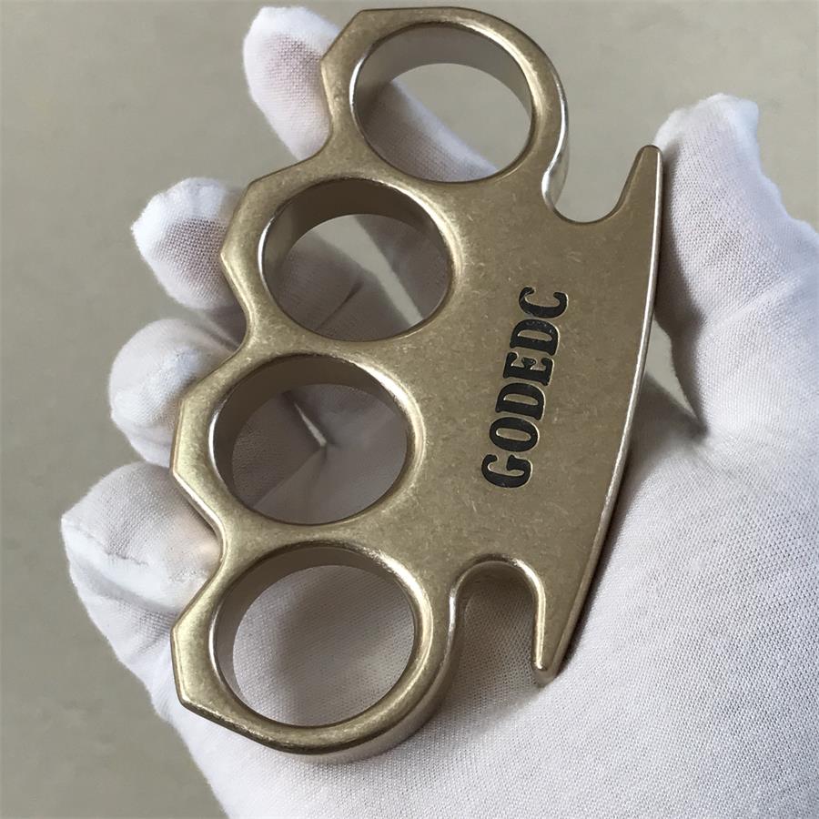 GODEDC Classic Stonewashed Brass Knuckle Duster - Image 6