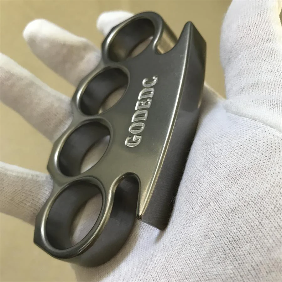GODEDC Classic Stonewashed Steel Knuckle Dusters - Image 6