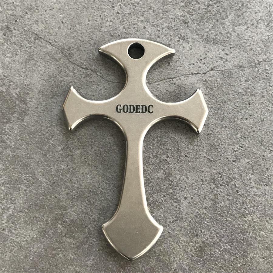 GODEDC Self-Defense Cross Titanium Defense Necklace - Image 10