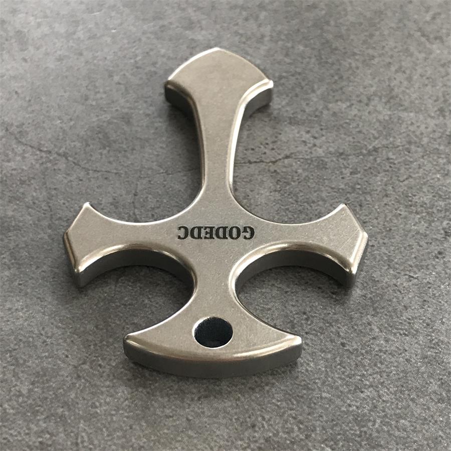 GODEDC Self-Defense Cross Titanium Defense Necklace - Image 5