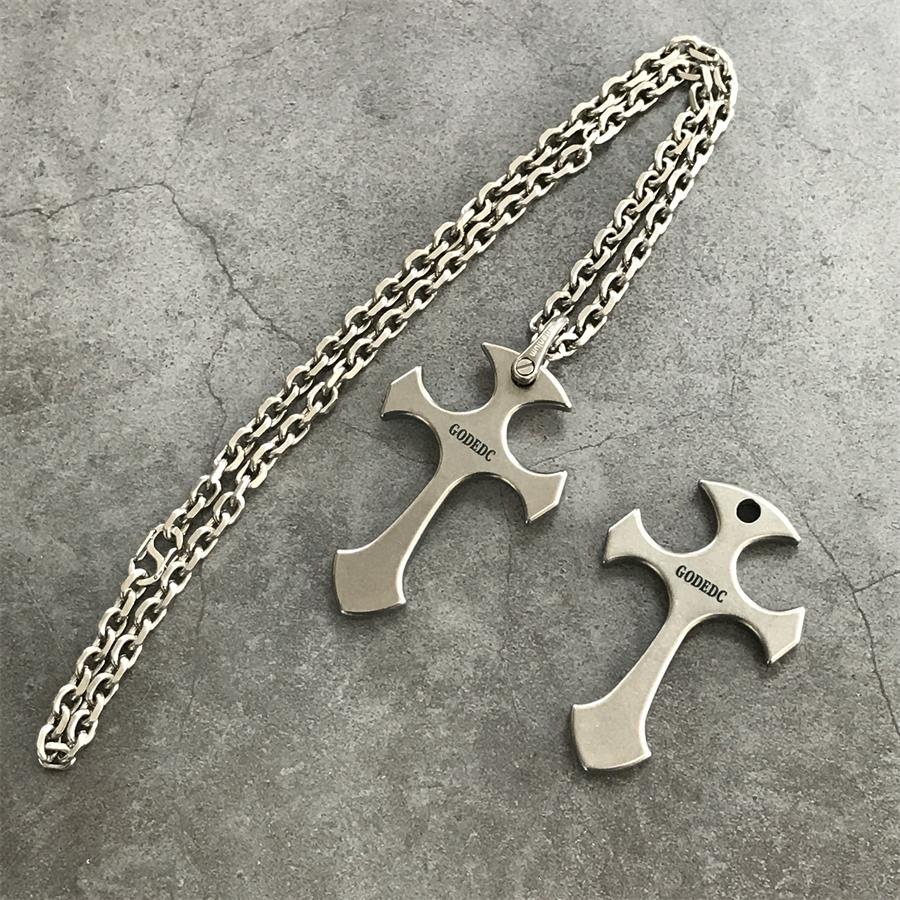 GODEDC Self-Defense Cross Titanium Defense Necklace - Image 9