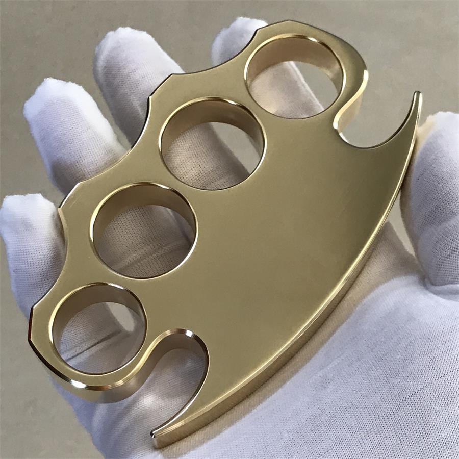 High Gloss Polishing Brass Knuckle Duster Self-defense Protective Gear - Image 13