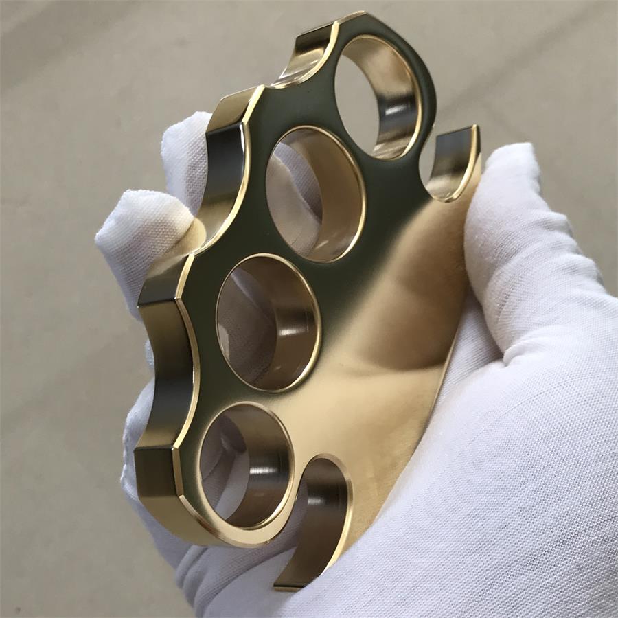 High Gloss Polishing Brass Knuckle Duster Self-defense Protective Gear - Image 3