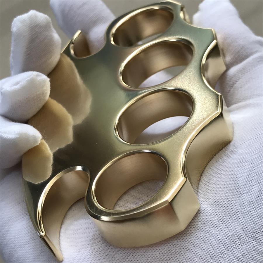 High Gloss Polishing Brass Knuckle Duster Self-defense Protective Gear - Image 6