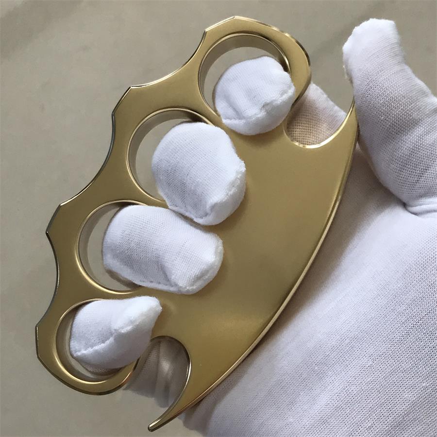 High Gloss Polishing Brass Knuckle Duster Self-defense Protective Gear - Image 7