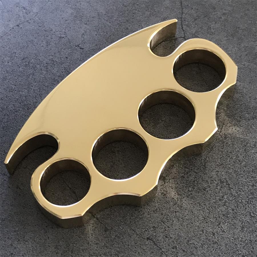 High Gloss Polishing Brass Knuckle Duster Self-defense Protective Gear - Image 9