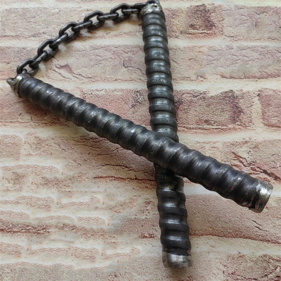 Hollow High Speed Steel Nunchuck Self-defense EDC Tool - Image 2