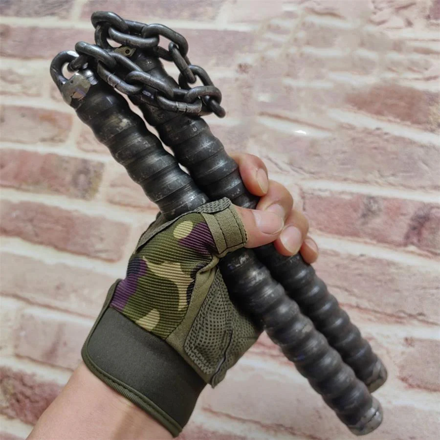 Hollow High Speed Steel Nunchuck Self-defense EDC Tool - Image 4