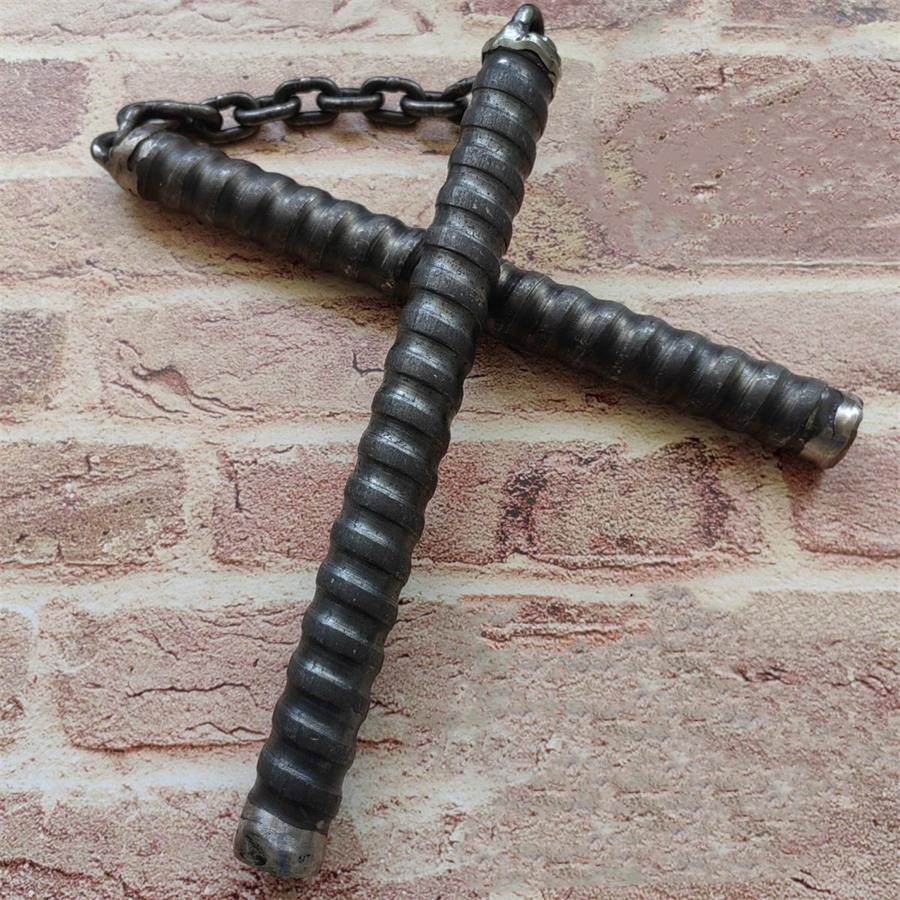 Hollow High Speed Steel Nunchuck Self-defense EDC Tool - Image 6