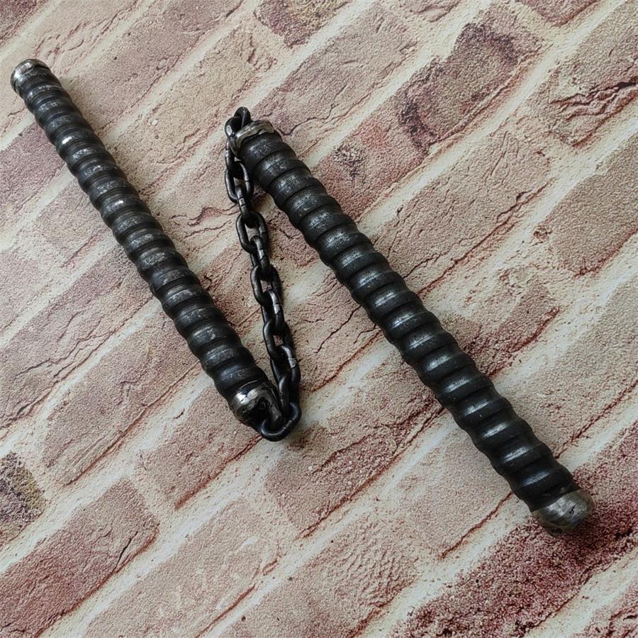 Hollow High Speed Steel Nunchuck Self-defense EDC Tool - Image 7