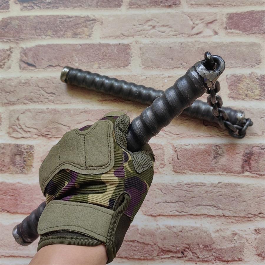 Hollow High Speed Steel Nunchuck Self-defense EDC Tool - Image 9