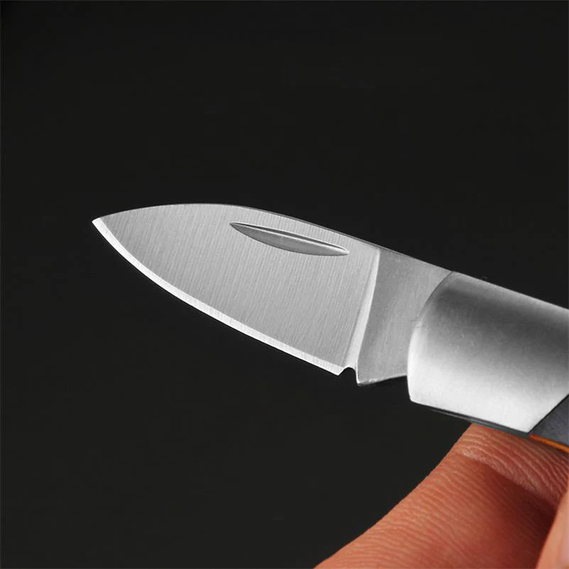 Keychain Knife Portable Wood Handle Folding Knives - Image 10
