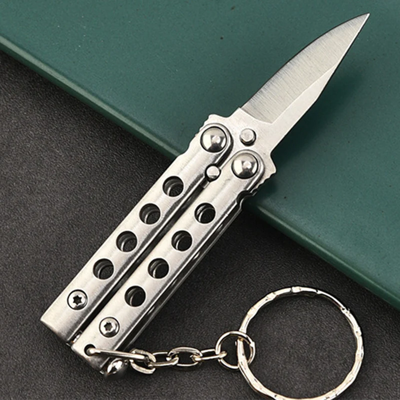 Keychain Training Knife Portable Folding Practice Knives - Image 3