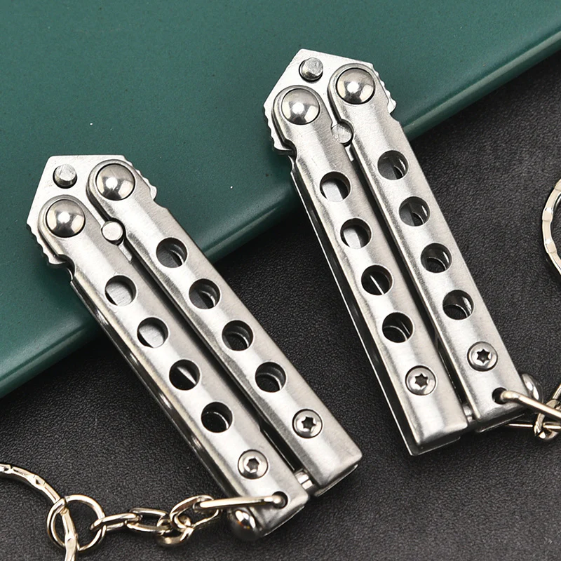 Keychain Training Knife Portable Folding Practice Knives - Image 4