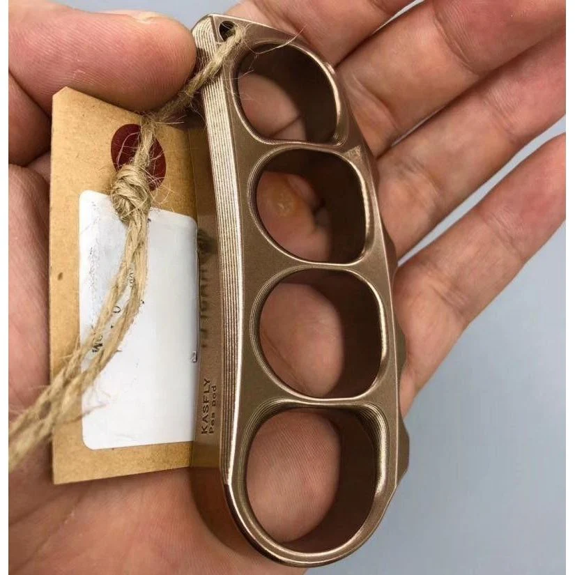 Knuckle Duster Boxing Self Defense Four Finger Buckle Window Breaker Knuckles Outdoor Camping EDC Tool - Image 4