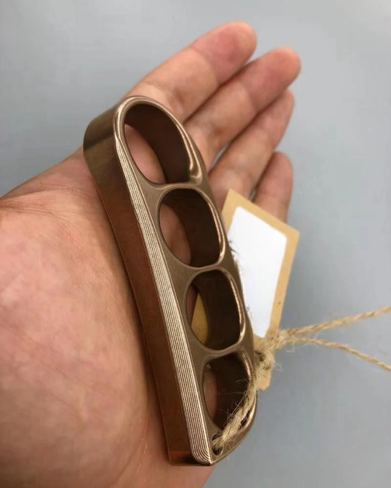 Knuckle Duster Boxing Self Defense Four Finger Buckle Window Breaker Knuckles Outdoor Camping EDC Tool - Image 5
